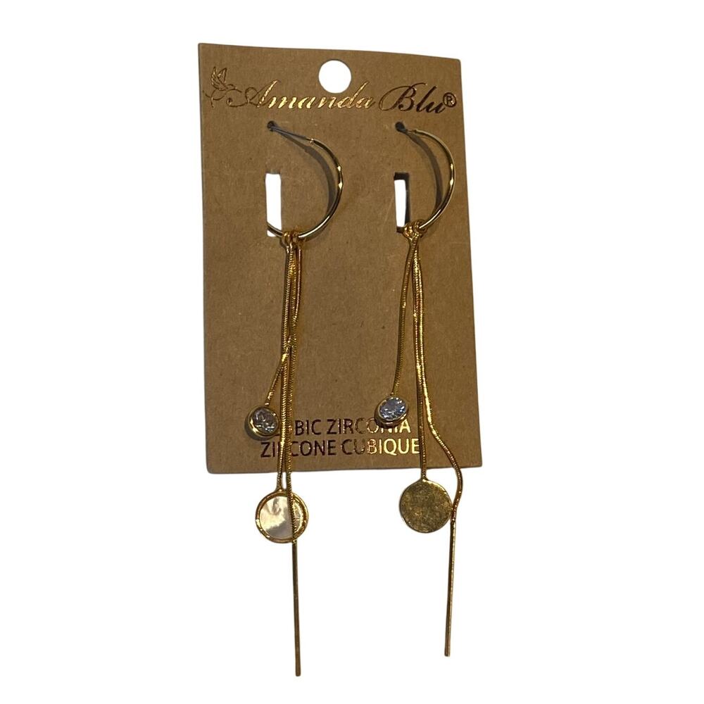 Amanda‎ Blu Gold Earrings NWT